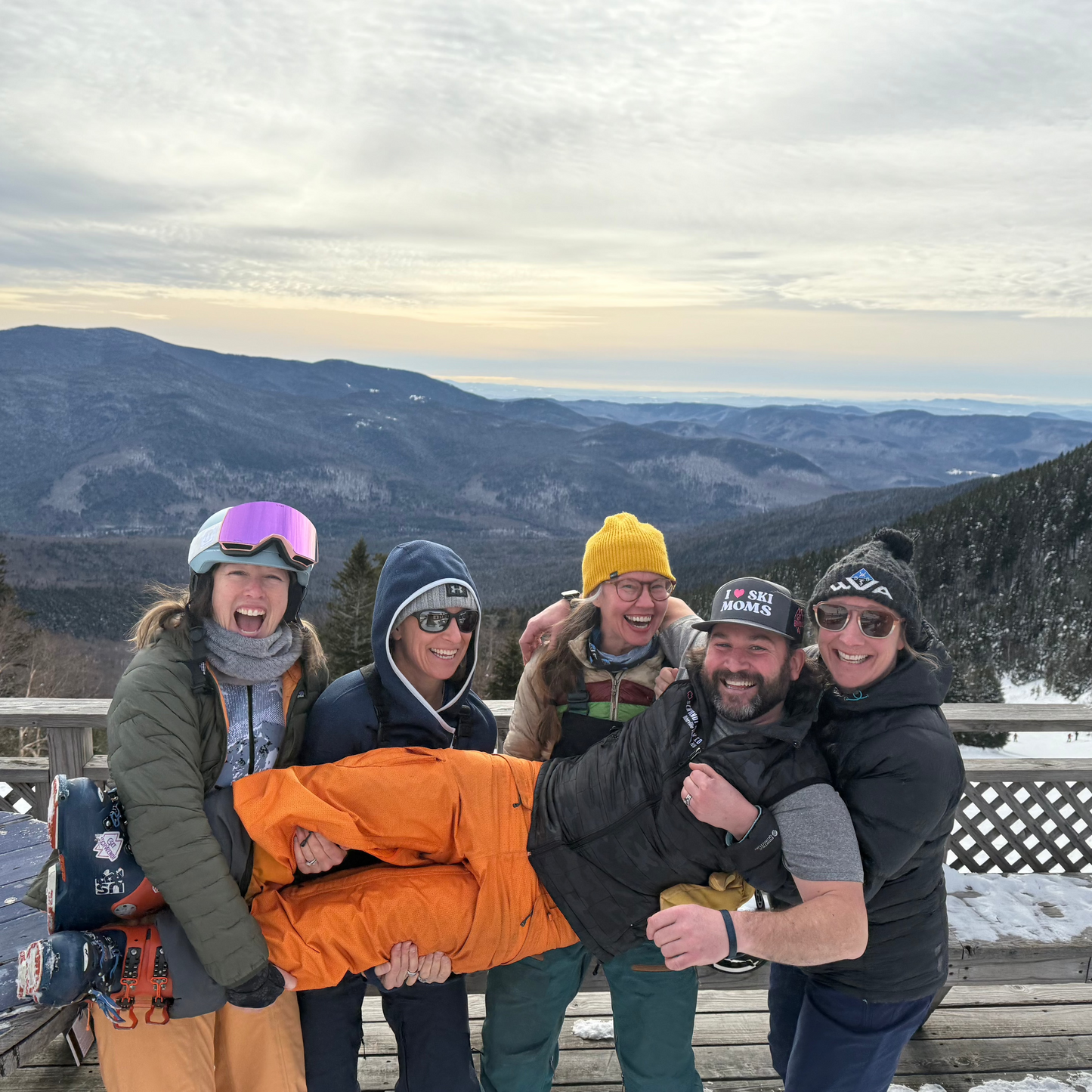 I ❤️ Ski Moms Trucker Hat